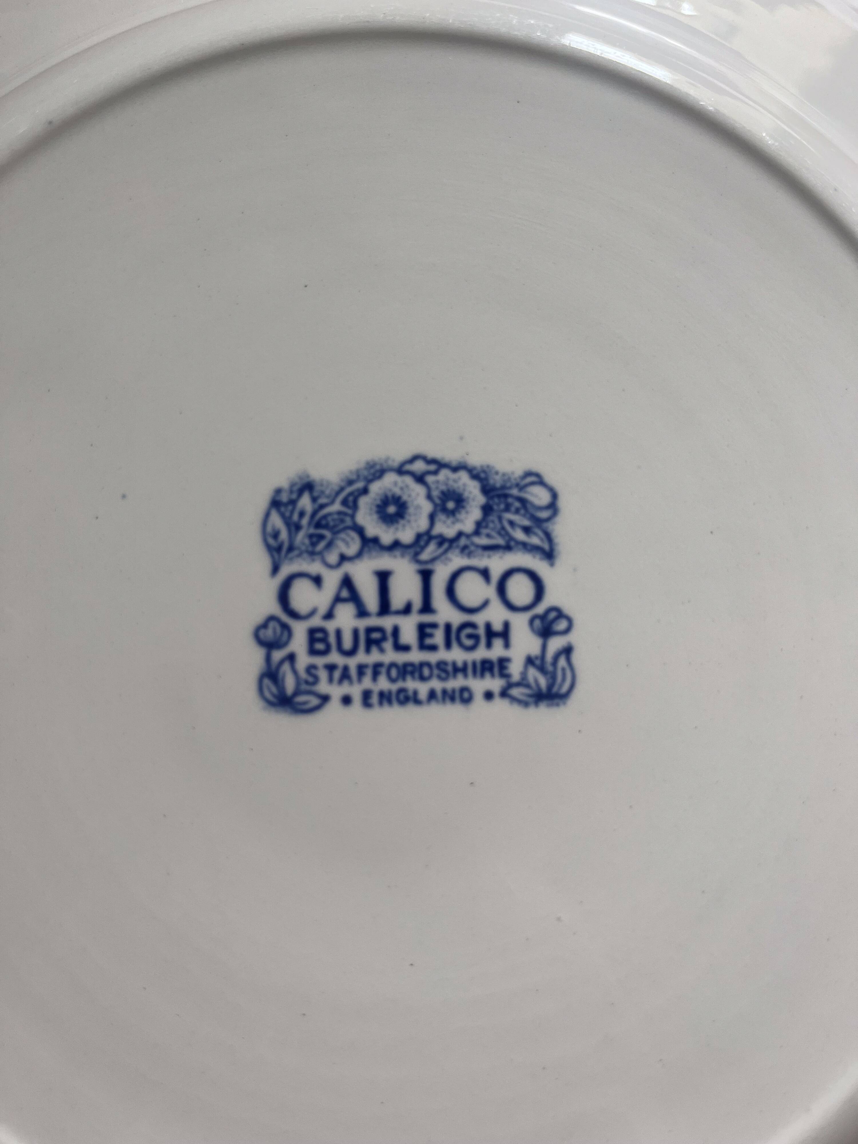 Calico Plates from Burleigh Staffordshire England