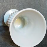 Antique milk glass baluster vase early 20th century