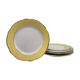 6 plates "k&g lunéville badonviller", model "daffodil" 2 flat, 2 hollow, 2 dessert