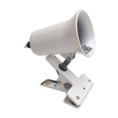 Spot lamp with clamp Lita metal white