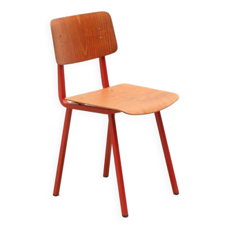 Marko Kwartet red chair, new seat and back
