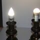 Paire de lampes de chevet en métal