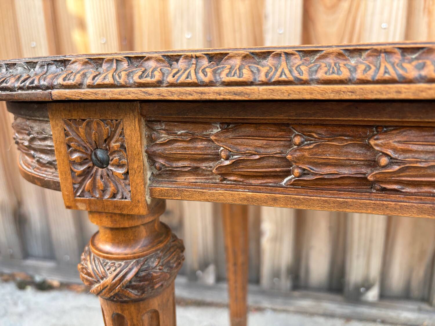 Louis XVI style piano bench in carved wood and caning
