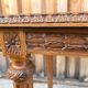 Louis XVI style piano bench in carved wood and caning