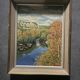Old oil painting on canvas