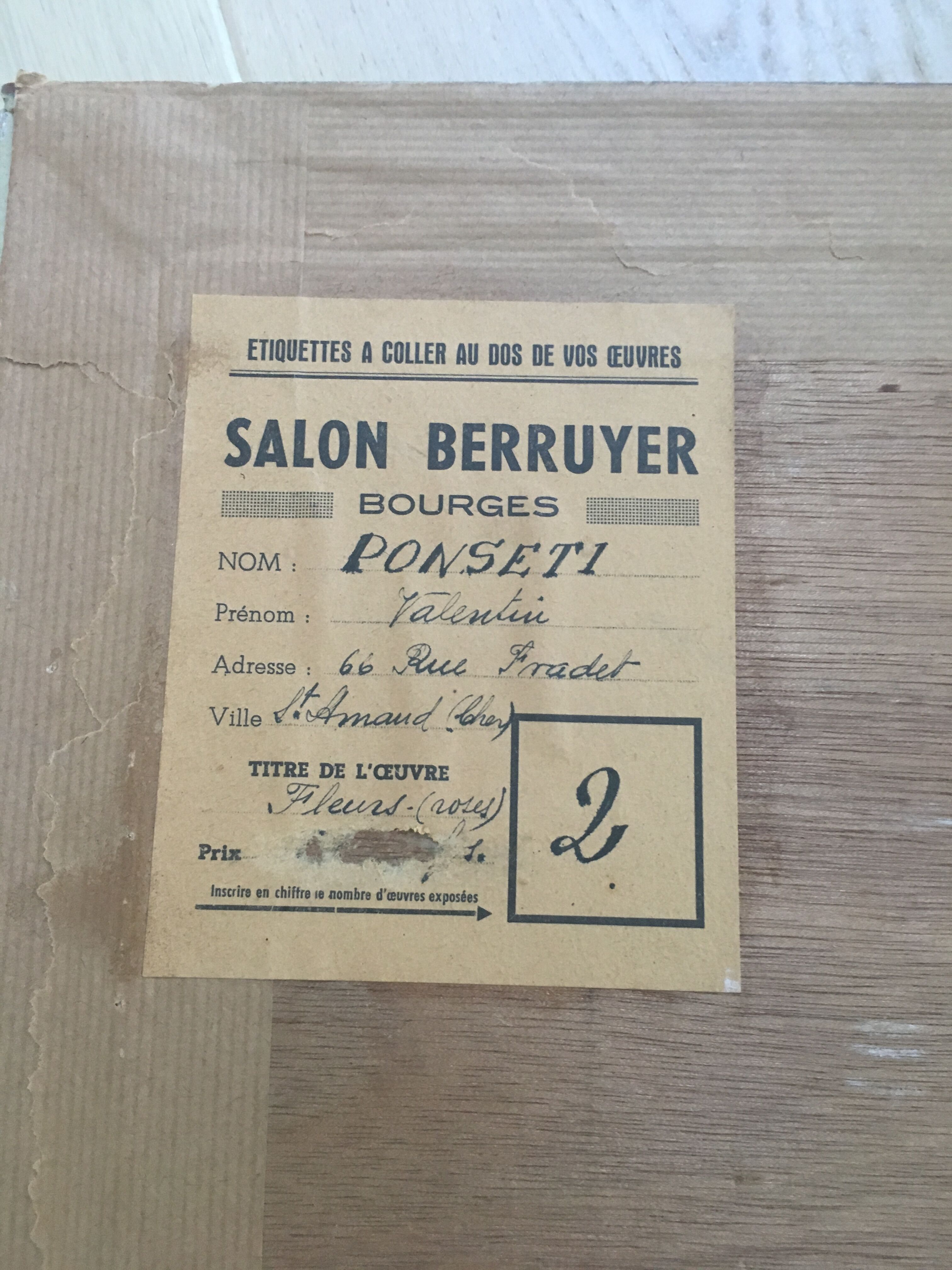 Still life painting / Roses / Valentin Ponseti 1954