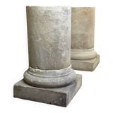 Pair of siltstone columns, circa 1940