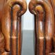 Ensemble de 2 fauteuils club en cuir de mouton