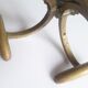 Patère double bronze porte manteau chapeau 4 crochets ancienne