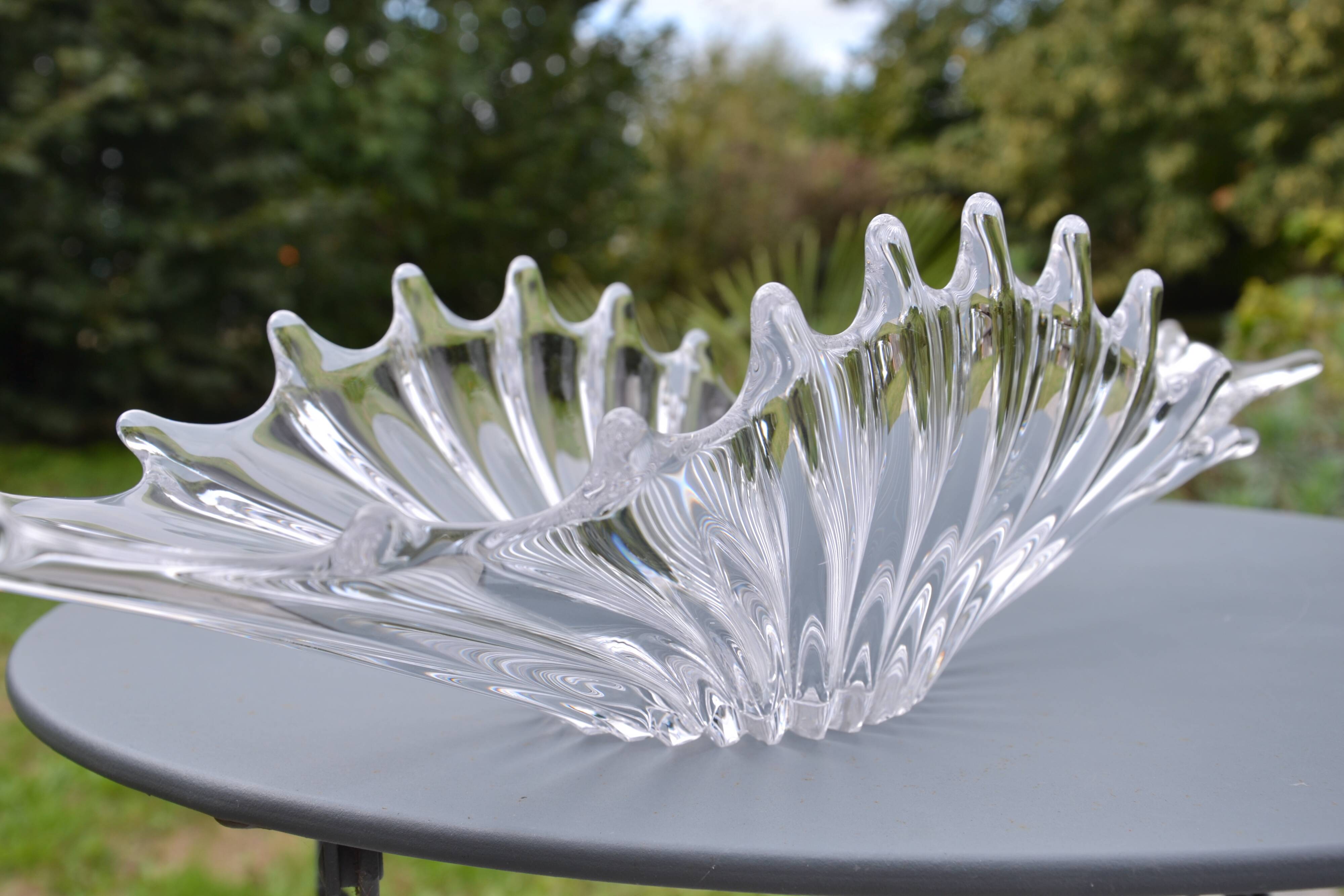 Centre de table, coupe en cristal
