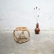 Vintage rattan side table