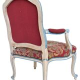 Pair of Louis XV style cabriolet armchairs