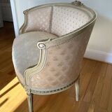 Louis XVI ivory and gold basket bench