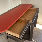 Sideboard 4 doors solid oak (painted)