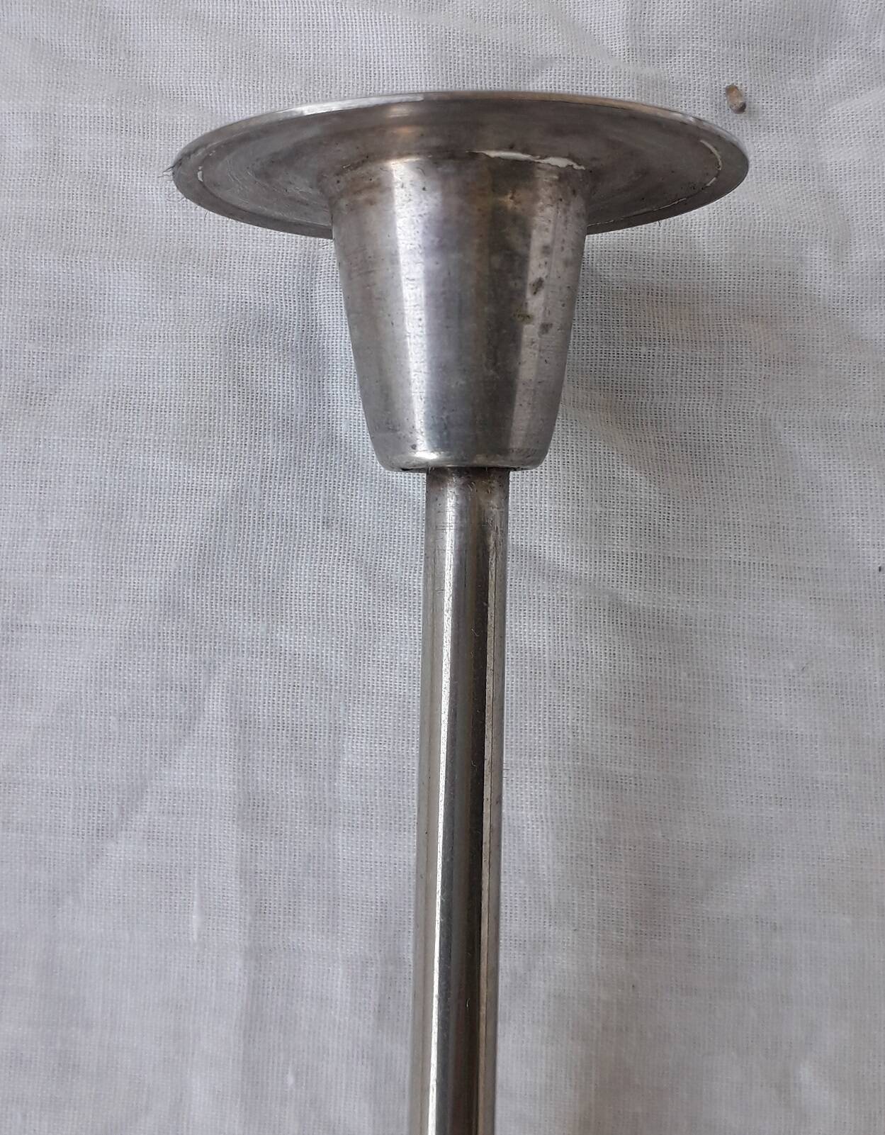 Double metal candle holder