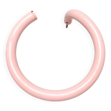 Patère porte-serviette en métal rose années 80