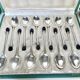 Christofle - 12 espresso spoons model Coffee Bean silver-plated metal