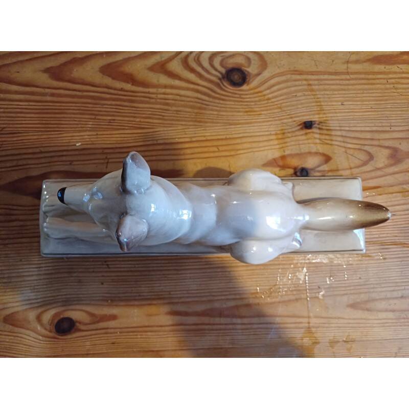 "Dog" earthenware by: L.François