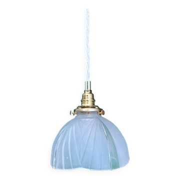Vintage art deco frosted glass lampshade pendant light
