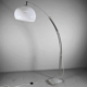 Harvey Guzzini floor lamp Arch with marble base, Italy, 1970