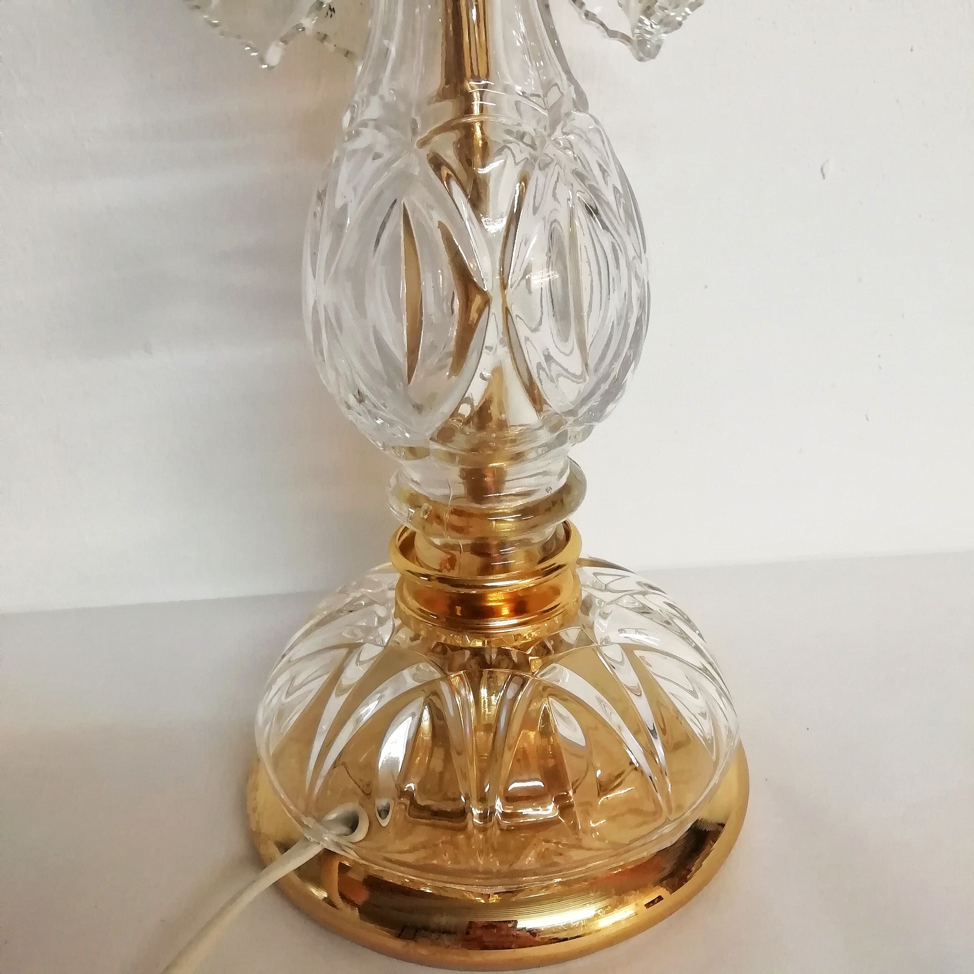 French glass lamp 1980