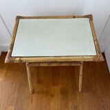Rattan end table