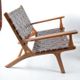 Olivier de schrijver brown leather armchair signed and numbered circa 1990