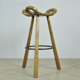 Special vintage brutalist SPANISH Marbella bar stools, 1970s Spain