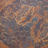 Painted wood pediment 1900