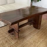 Brutalist Teak Coffee Table