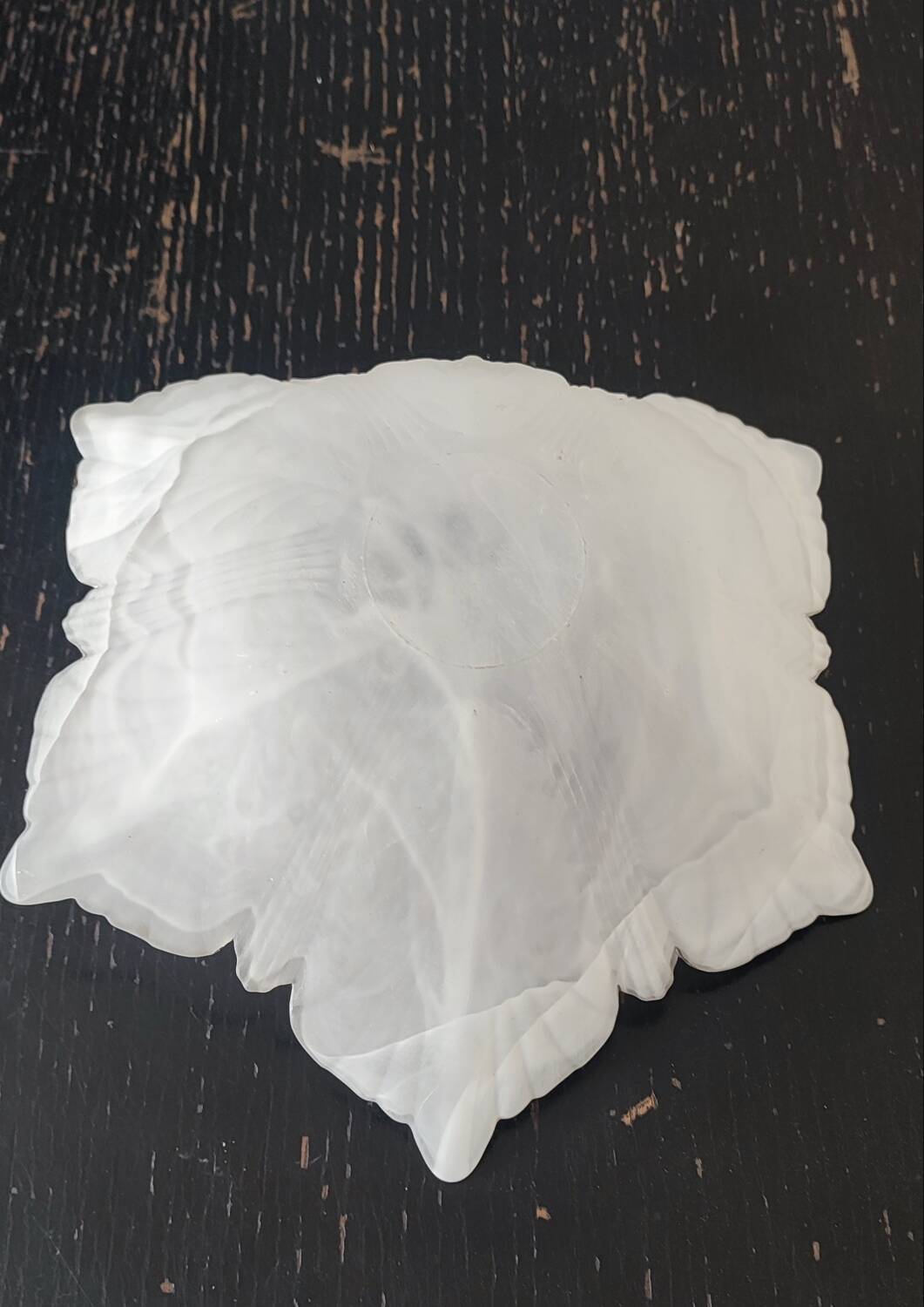 Frosted blown glass bowl from "Creazioni Silvestri Arte Murano