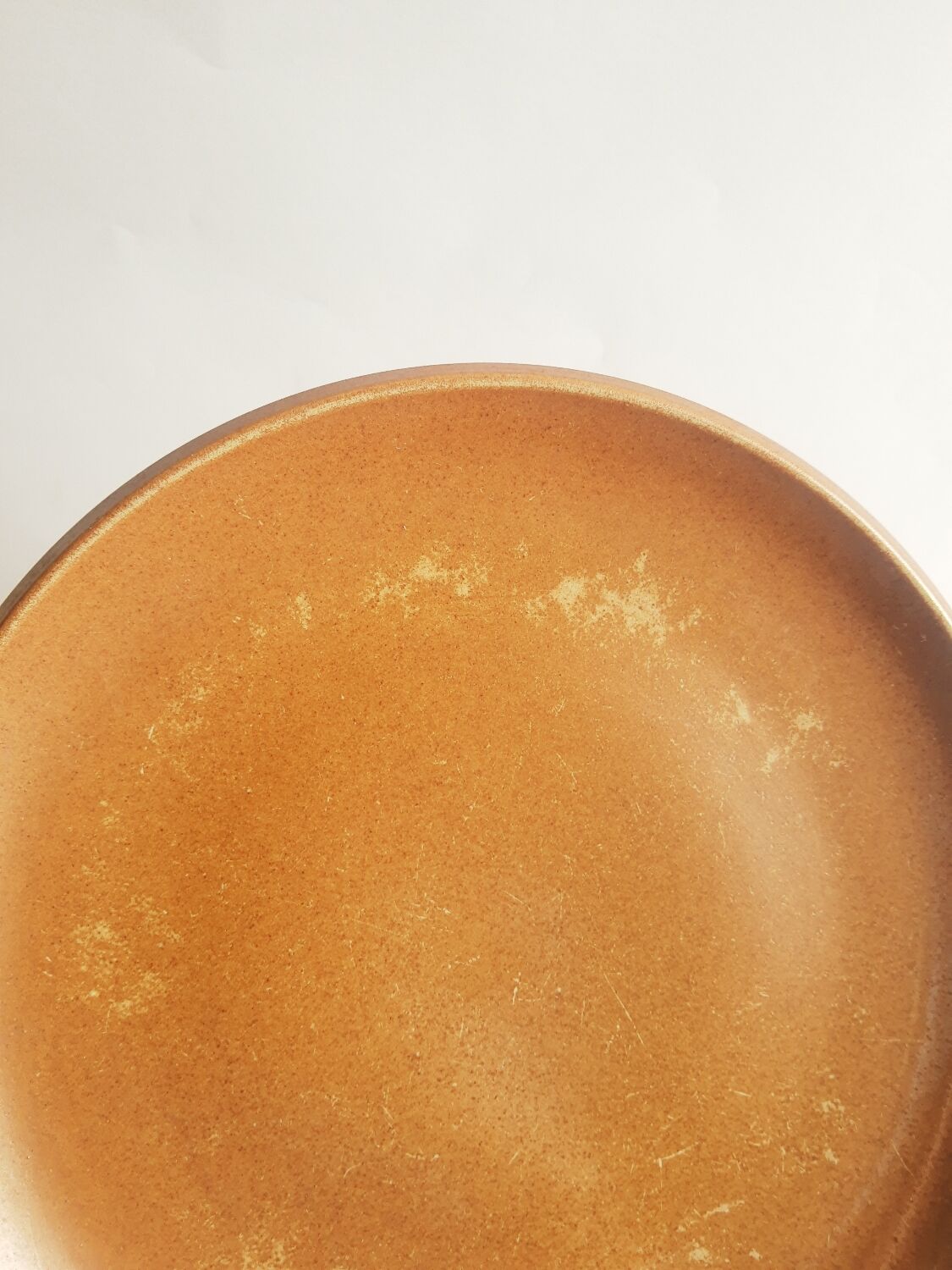 Set of 6 vintage Brenne Grès stoneware dinner plates from France