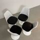 4 chaises pivotantes Eero Saarinen par Knoll