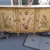 Venetian style lacquered 3-door sideboard