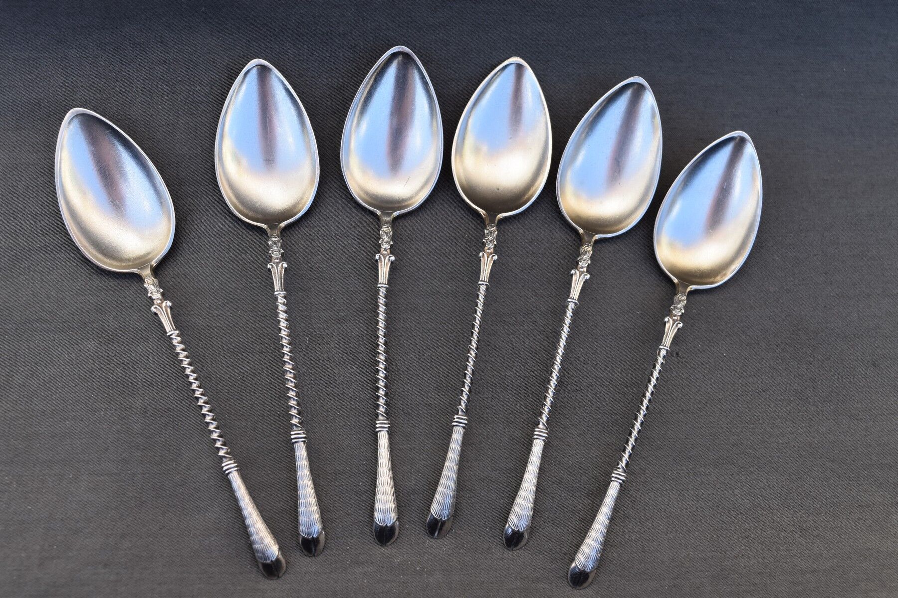 6 petites cuillères a café argent 800 w t b wilhelm binder germany