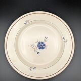 6 assiettes plates Saint Amand modèle Prisca fleurs
