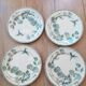 Series of 4 flat plates Terre de fer Creil et Montereau