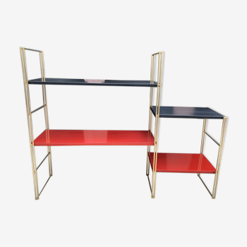 60's black and red String shelf