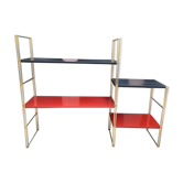 60's black and red String shelf