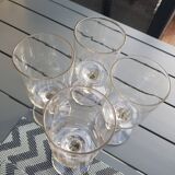 Set of 4 stemmed glasses