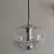 Peill & Putzler "wave" suspension, glass and chrome from the 60s/70s.