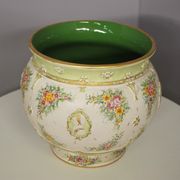 Hand-decorated G. Deruta vase, 1970s