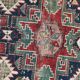 Carpet old Caucasian chirwan lesgui 133x100 cm