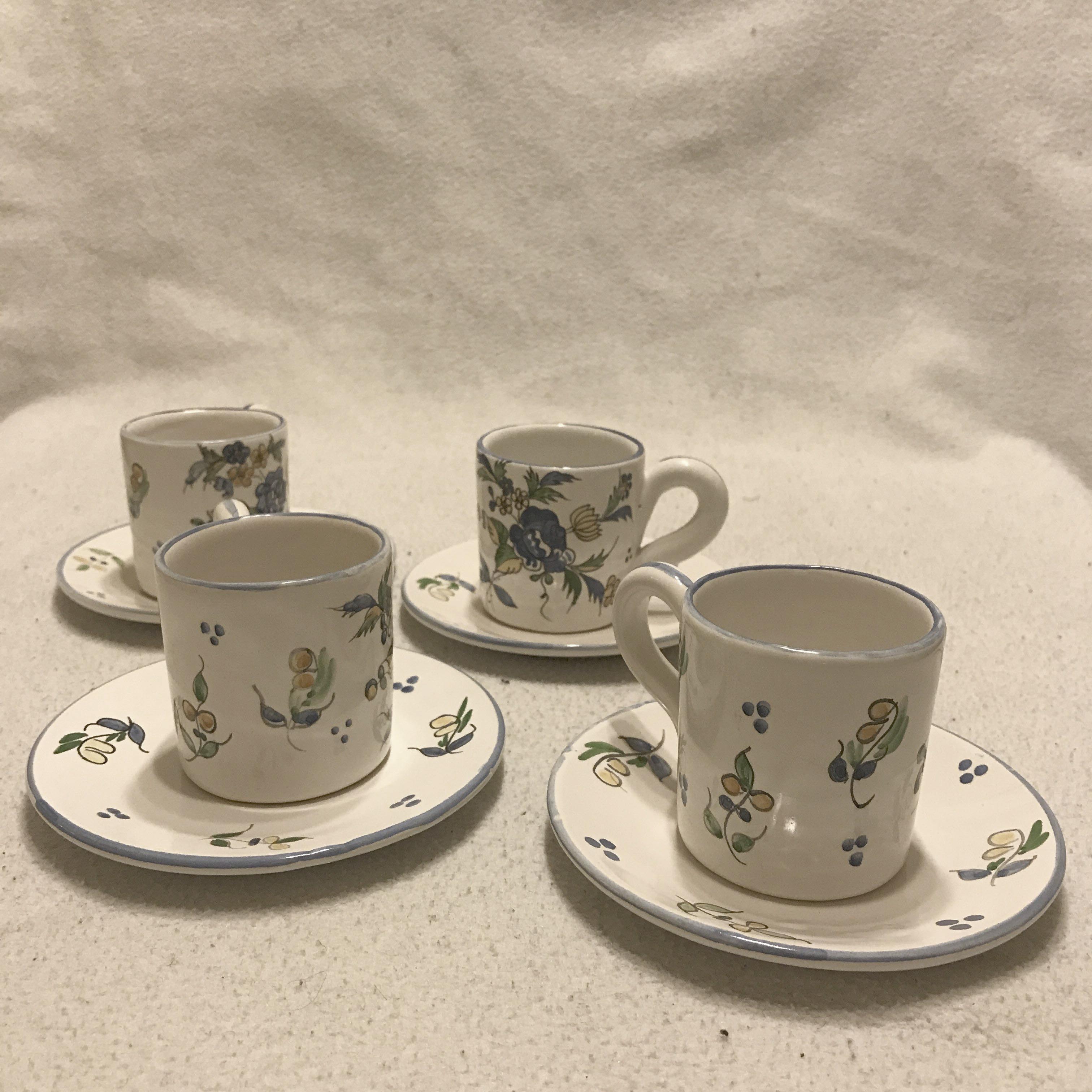 Cups and saucers