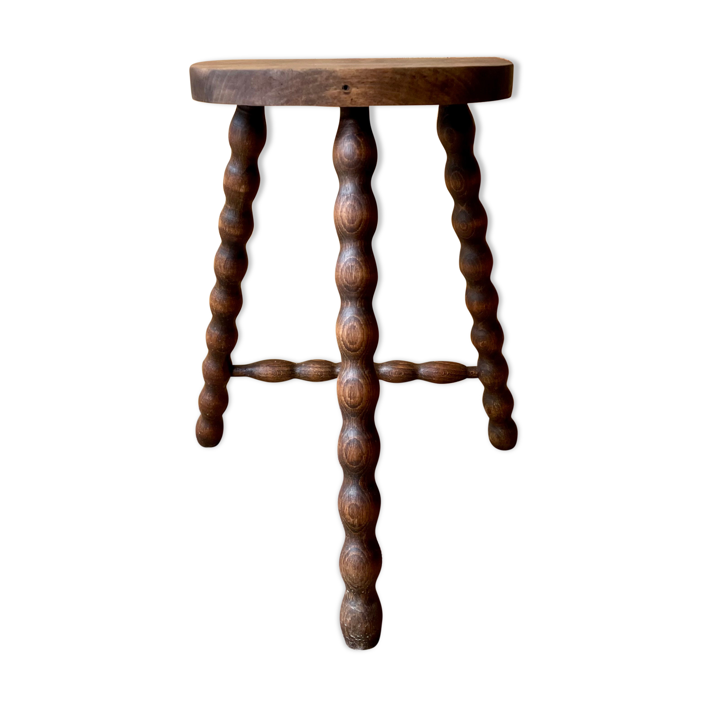 Tripod wood stool