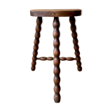 Tabouret bois tripode