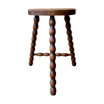 Tabouret bois tripode