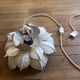 70s metal flower wall light