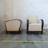 Set of 2 Hungarian Art Deco armchairs