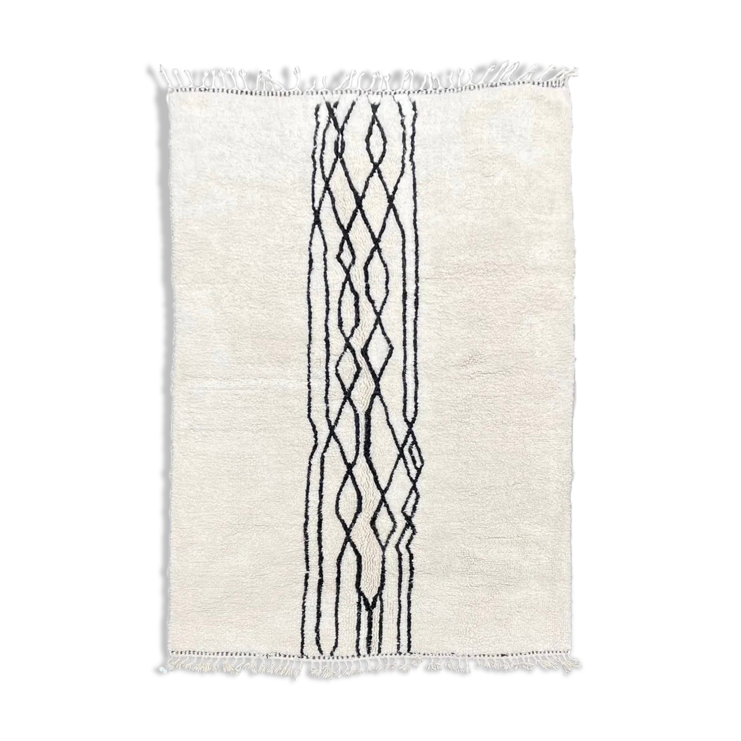 Modern Moroccan berber carpet Beni ouarain 200×320 cm
